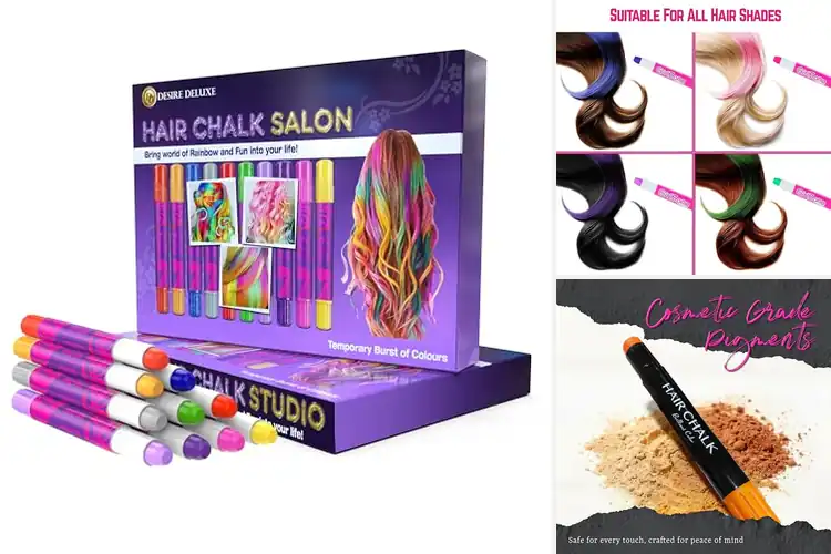 Detailed view of Best 10 Color Hair Chalk Set For Girls