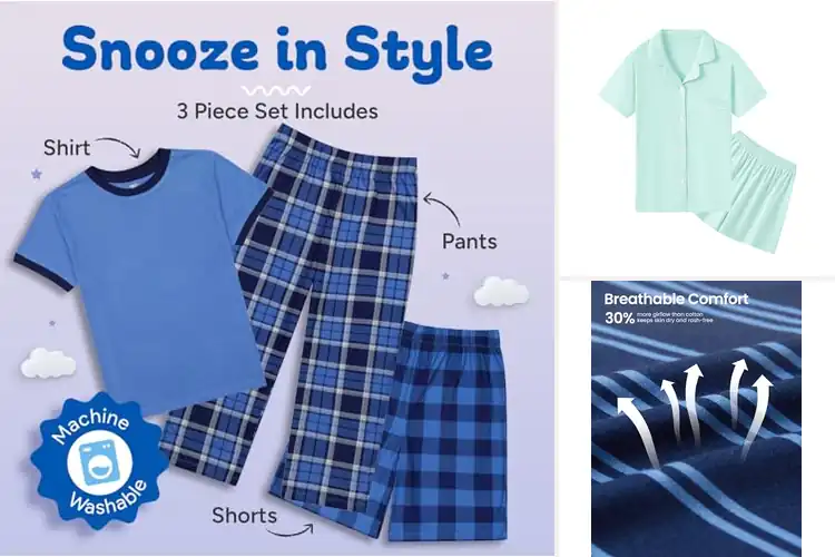Detailed view of Best AllSeason Kids Pajamas