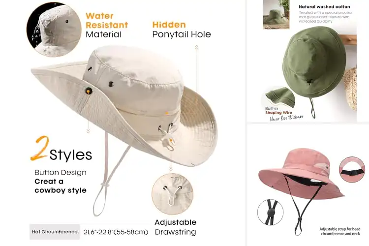 Detailed view of Best Casual Sun Hats