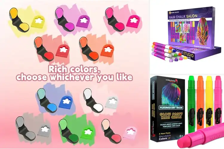 Detailed view of Best Colorful Hair Chalk For Party