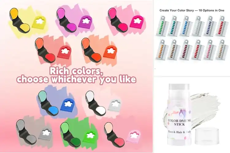 Detailed view of Best Cosplay Hair Chalks: Top 8 Vibrant, Mess-Free Picks