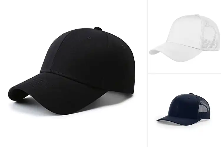 Detailed view of Best Cotton Front Panels Hats