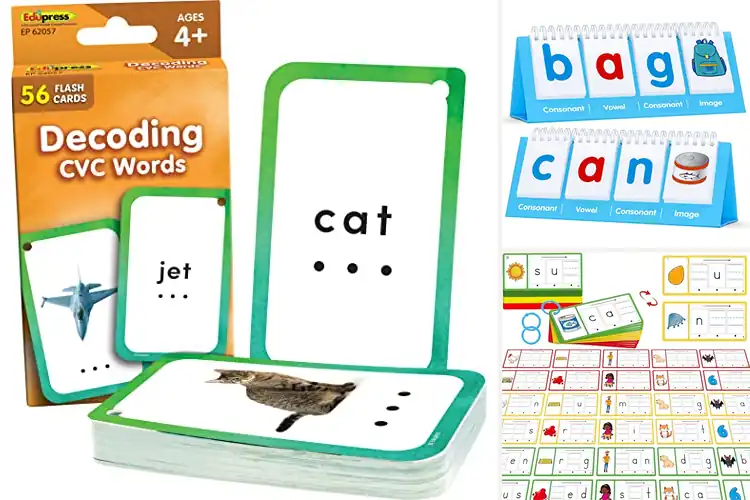 Detailed view of Best CVC Words Flash Cards: Spark Reading Confidence