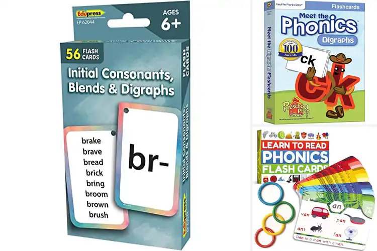 Detailed view of Best Digraph Flash Cards Boost Reading Skills