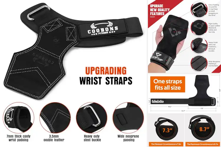 Detailed view of Best Double Leather Wrist Wrap Durability