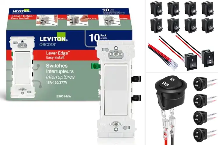 Detailed view of Best Easy Install Rocker Switches
