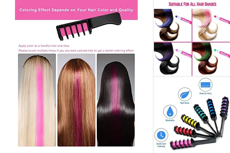 Detailed view of Best Easy To Use Hair Chalk Comb For Beginners