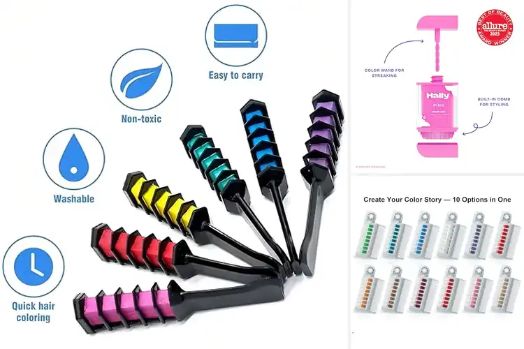 Detailed view of Best Easy To Use Hair Chalk Comb