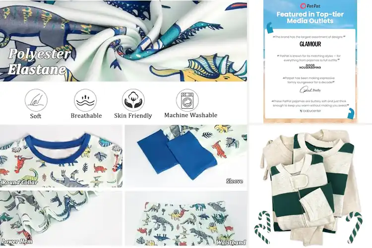 Detailed view of Best Family Matching Pajamas Sets