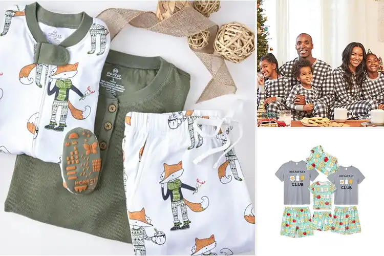 Detailed view of Best Family Matching Prints Pajamas