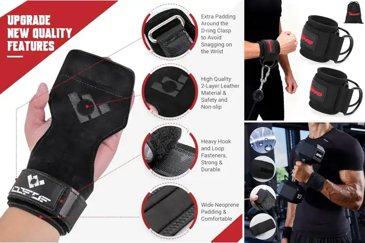 Detailed view of Best Fitness Wrist Straps : Lift Heavier, Protect Wrists