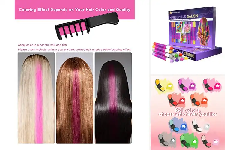 Detailed view of Best Hair Chalk 10 Colors