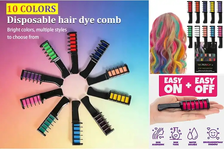 Detailed view of Best Hair Chalk Combs for Children: Safe, Fun & Easy to Use