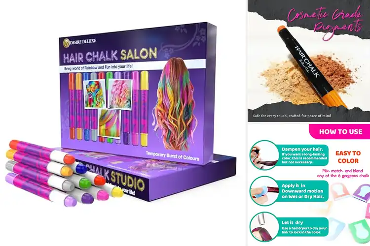 Detailed view of Best Hair Chalk For Ages Four To Ten