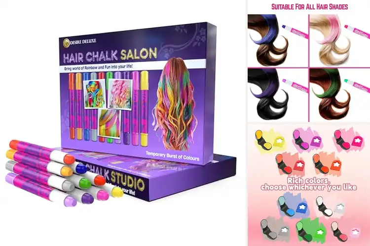 Detailed view of Best Kids Hair Chalk Sets