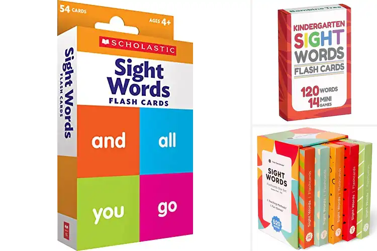Detailed view of Best Kindergarten Sight Word Flash Cards