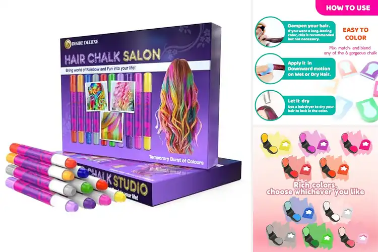 Detailed view of Best Non Toxic Hair Chalk For Children