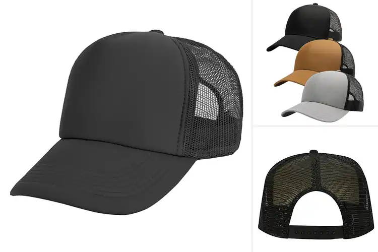 Detailed view of Best Polyester Mesh Back Hat
