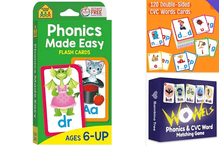 Detailed view of Best Short Vowel Phonics Cards For Early Readers
