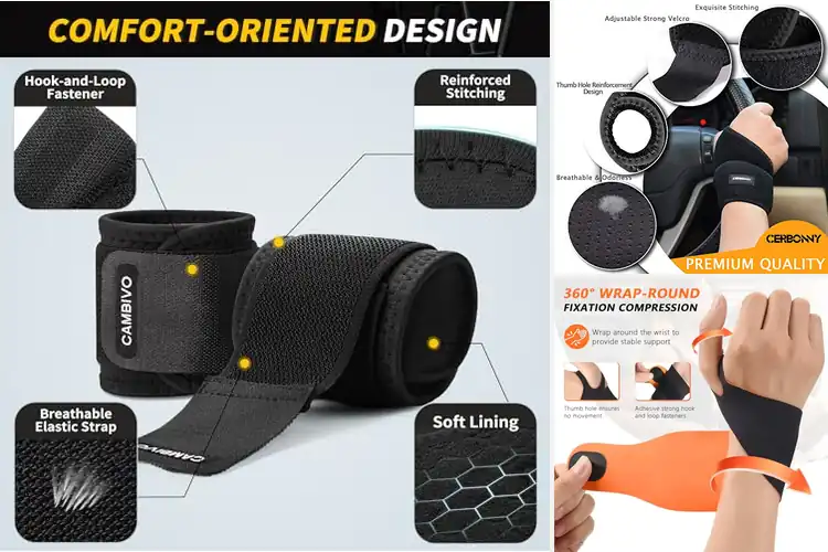Detailed view of Best Supportive Wrist Wraps