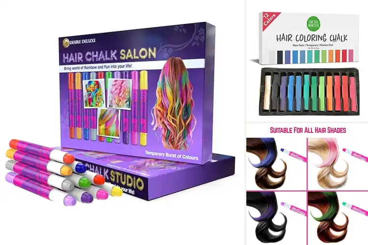 Detailed view of Best Temporary Hair Color Chalks For Girls