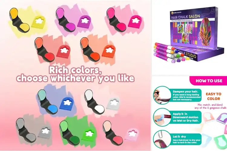 Detailed view of Best Temporary Hair Dye Chalk