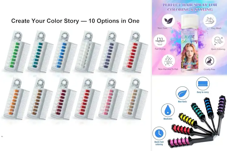 Detailed view of Best Temporary Hair Dye Comb Sets